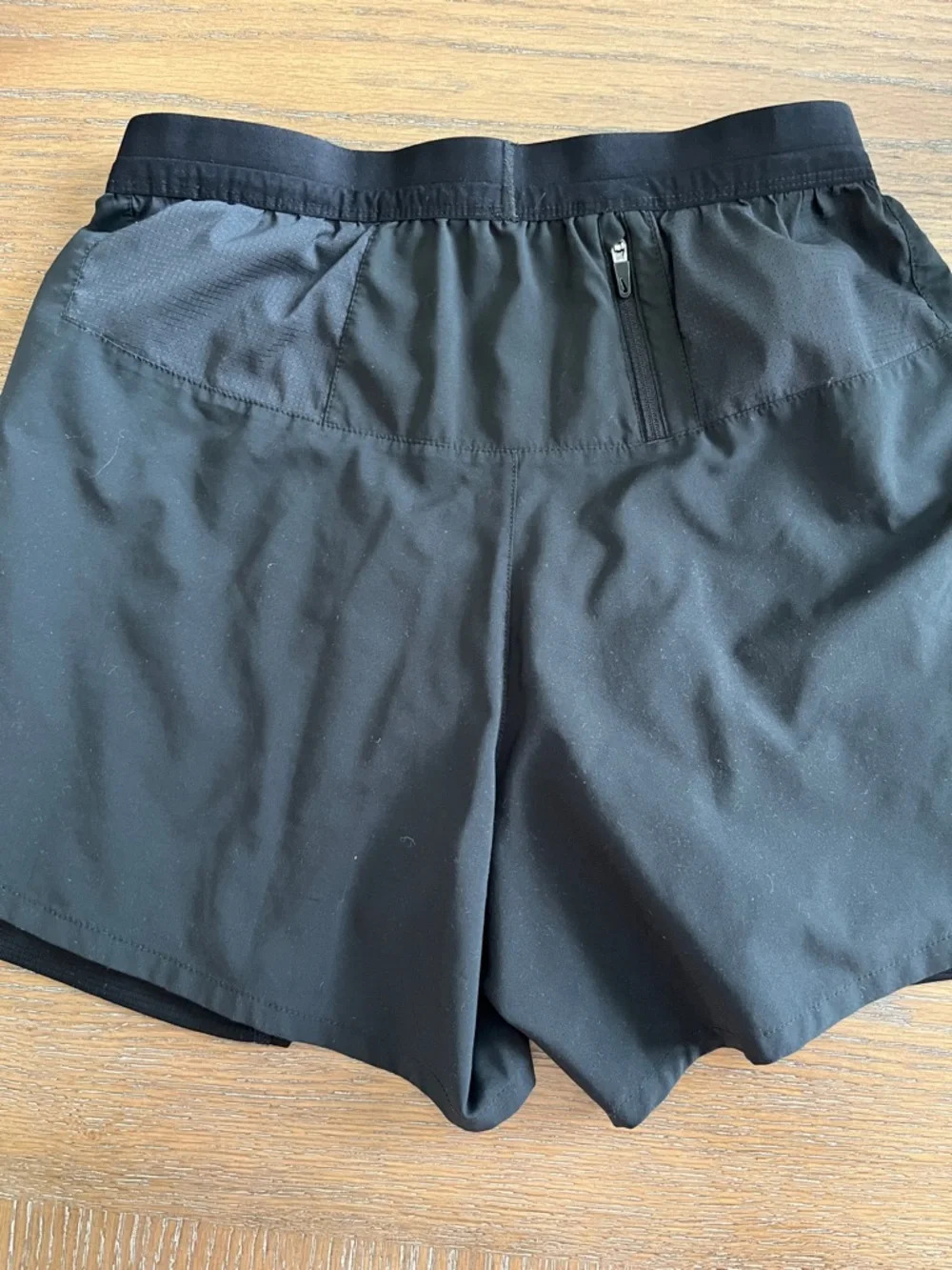 Nike Black Athletic Running Shorts with Reflective Swoosh - Picture 5 of 16